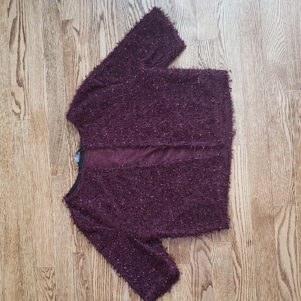 (10) Dorothy Perkins Short Sleeve Open Cardigan Fuzzy Shimmery Comfy Celeb Style